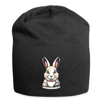 Bunny Rabbit Coffee - Jersey Beanie - black - Front