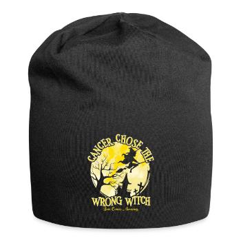 Cancer Sorcière Jaune Os Cancer Sensibilisation - Bonnet en jersey - noir - Devant