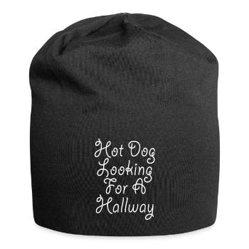 Hot Dog auf der Suche nach einem Flur - Jersey-Beanie - Schwarz - Vorne