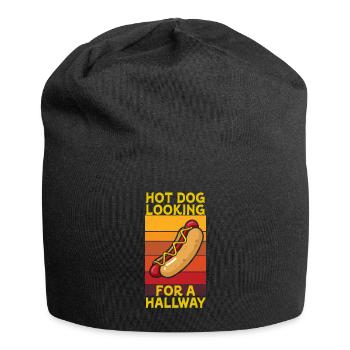 Hot Dog Looking For A Hallway - Jersey Beanie - black - Front
