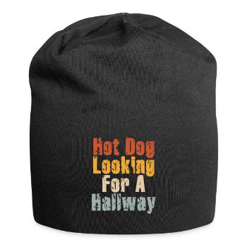 Hot Dog Looking For A Hallway - Jersey Beanie - black - Front