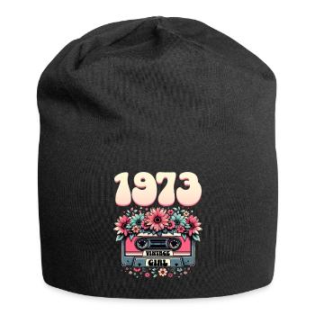 Cassette Year 1973 Birthday Woman 50 Years - Jersey Beanie - black - Front