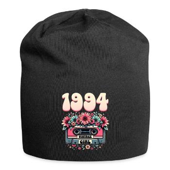 Cassette Année 1994 Anniversaire Femme 30 Ans - Bonnet en jersey - noir - Devant