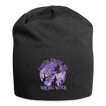 Le cancer a choisi le lymphome de Hodgkin - Bonnet en jersey - noir - Devant