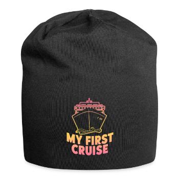 My First Cruise Family Vacation - Fun and Exciting - Jersey Beanie - black - Front