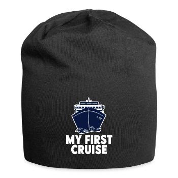 My First Cruise Family Vacation - Fun and Exciting - Jersey Beanie - black - Front