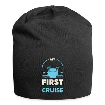 My First Cruise Family Vacation - Fun and Exciting - Jersey Beanie - black - Front