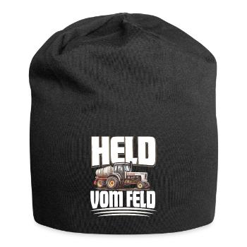 Landwirt Held Vom Feld - Jersey-Beanie - Schwarz - Vorne