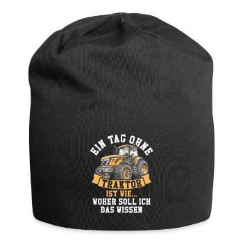 Landwirt Traktorfan - Jersey-Beanie - Schwarz - Vorne