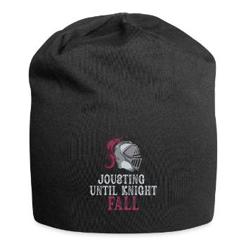 Jousting Knight Medieval Renaissance Knights Armor - Jersey Beanie - black - Front