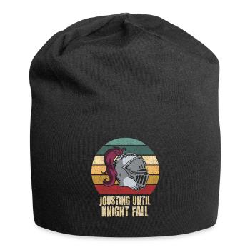 Jousting Knight Medieval Renaissance Knights Armor - Jersey Beanie - black - Front