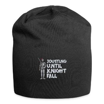 Ritter Mittelalterliche Renaissance-Ritterrüstung - Jersey-Beanie - Schwarz - Vorne