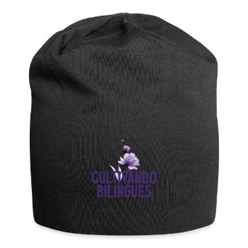 Cultivando Bilingües Spanish Teacher Apparel - Jersey Beanie - black - Front