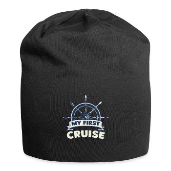 My First Cruise Family Vacation - Fun and Exciting - Jersey Beanie - black - Front