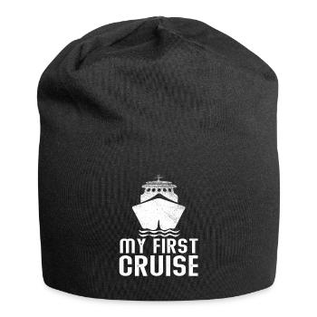 My First Cruise Family Vacation - Fun and Exciting - Jersey Beanie - black - Front