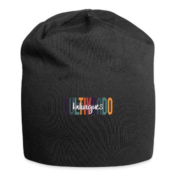 Cultivando Bilingües Spanish Teacher Apparel - Jersey Beanie - black - Front