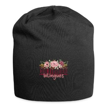 Cultivando Bilingües Spanischlehrer Bekleidung - Jersey-Beanie - Schwarz - Vorne
