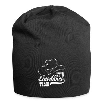 Linedance Linedancing Country Fan - Geschenk - Jersey-Beanie - Schwarz - Vorne