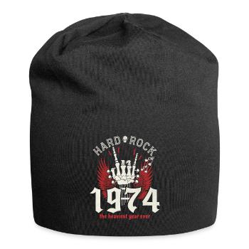 Rock Année 1974 Fête Musicien 50 Ans Anniversaire - Bonnet en jersey - noir - Devant