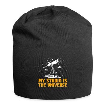 Space Photography Stargazing Telescope Astronomy - Jersey Beanie - black - Front