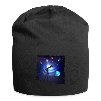 Photographie spatiale Télescope d’observation des étoiles Astronomie - Bonnet en jersey - noir - Devant