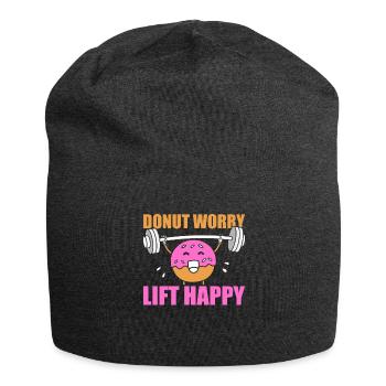 Donut Fitness Funny Donut Gym - Bonnet en jersey - charbon - Devant