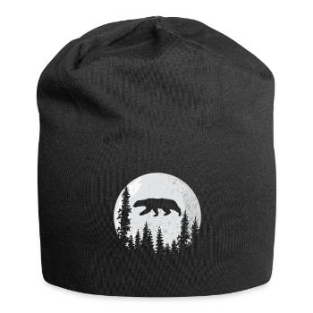 Lune de Ratel de blaireau de miel - Bonnet en jersey - noir - Devant