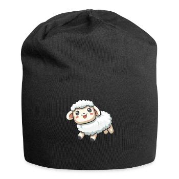 Schaf - Jersey-Beanie - Schwarz - Vorne