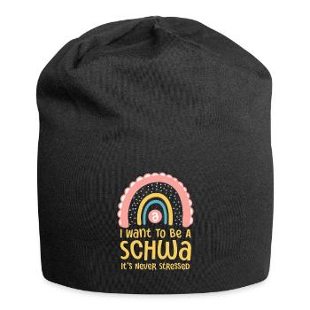 I Want To Be A Schwa Its Never Stressed - Jersey Beanie - black - Front