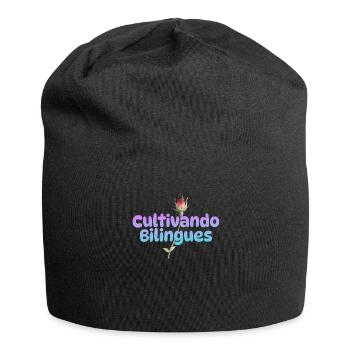 Cultivando Bilingües Spanish Teacher Apparel - Jersey Beanie - black - Front