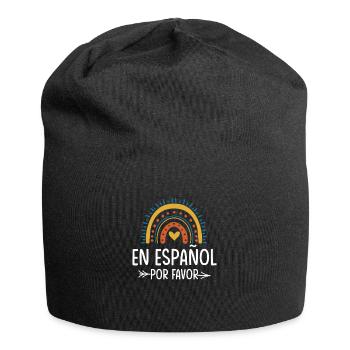 Spanish Teacher Maestra Bilingual Teacher - Jersey Beanie - black - Front