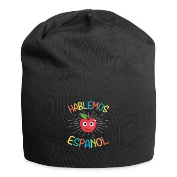 Spanischlehrerin Maestra Bilinguale Lehrerin - Jersey-Beanie - Schwarz - Vorne
