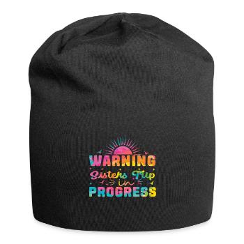 Warning Sisters Trip In Progress - Jersey-Beanie - Schwarz - Vorne