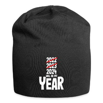 New Year's Eve 2024 will be my year - Jersey Beanie - black - Front