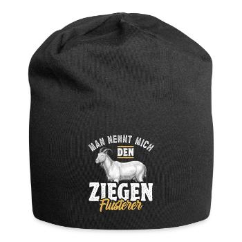 Ziegenzüchter Ziegenhalter - Jersey-Beanie - Schwarz - Vorne