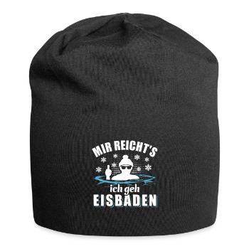 Mir reicht's ich geh Eisbaden - Eisbad Spruch - Jersey-Beanie - Schwarz - Vorne