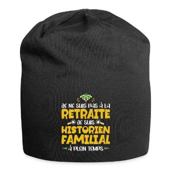 Retraité Humour Arbre Généalogique Retraite - Bonnet en jersey - noir - Devant