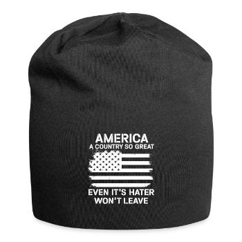 America A Country So Great US Patriotic - Jersey Beanie - black - Front