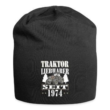 50 Geburtstag 1974 Landwirt Traktor Fan - Jersey-Beanie - Schwarz - Vorne