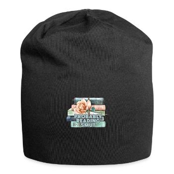 Wahrscheinlich Smut lesen Vintage-Bücher Schmutz - Jersey-Beanie - Schwarz - Vorne