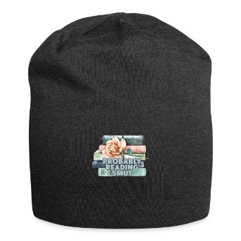 Probably Reading Smut Vintage Books Smut - Jersey Beanie - charcoal grey - Front