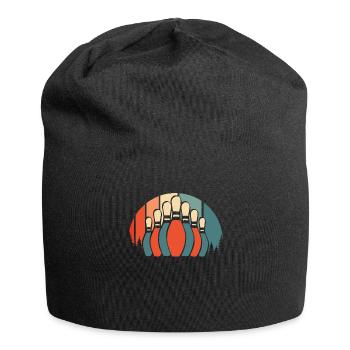 Bowling Bowlen Bowler - Jersey-Beanie - Schwarz - Vorne