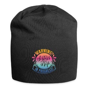 Warning Sisters Trip In Progress - Jersey-Beanie - Schwarz - Vorne
