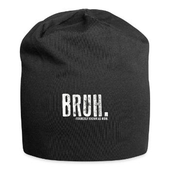 Bruh Formerly Known As Mom - Jersey Beanie - black - Front