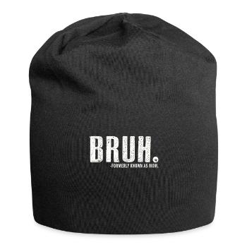 Bruh Formerly Known As Mom - Jersey Beanie - black - Front