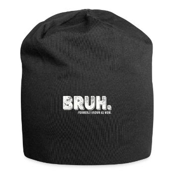 Bruh Formerly Known As Mom - Jersey Beanie - black - Front