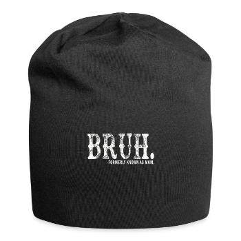 Bruh Formerly Known As Mom - Jersey Beanie - black - Front