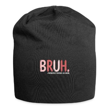 Bruh Formerly Known As Mom - Jersey Beanie - black - Front