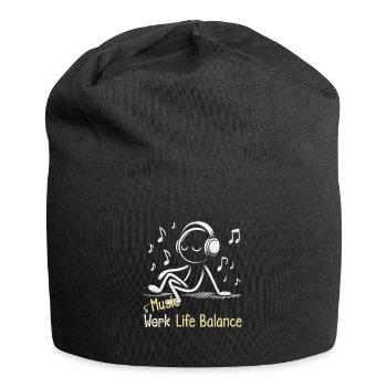 Music Life Balance - Jersey-Beanie - Schwarz - Vorne