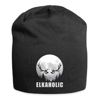 Elk Hunting Elkaholic Hunters - Jersey Beanie - black - Front